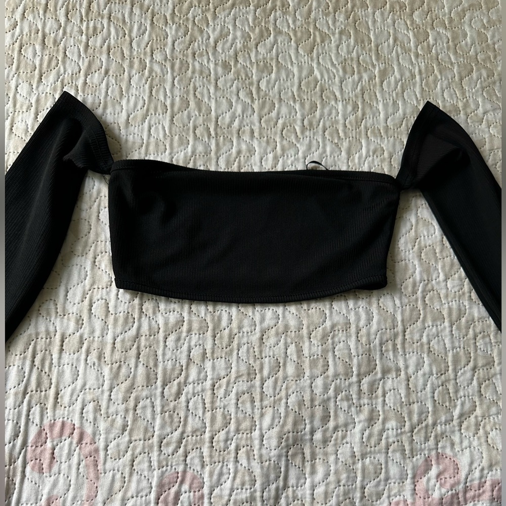 Elegant Black Off-Shoulder Women's Top